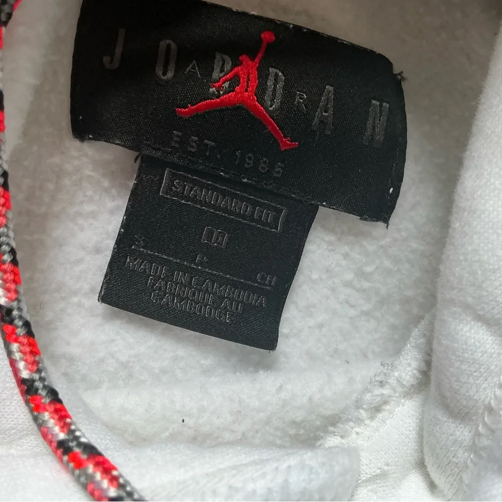 Nike Jordan size small white hoodie utility mountainside fleece sweatshirt